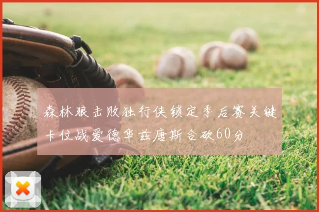 森林狼击败独行侠锁定季后赛关键卡位战爱德华兹唐斯合砍60分